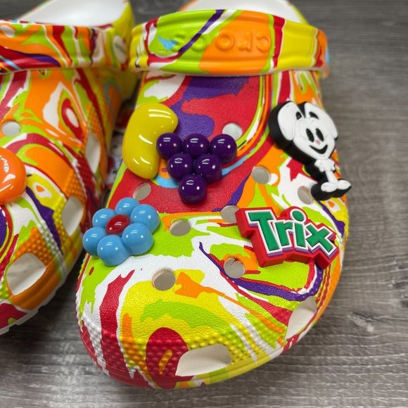 Crocs x Trix Cereal Tie Dye Classic Clog Mens Multi Sizes Available 207922 94S - Picture 8 of 16